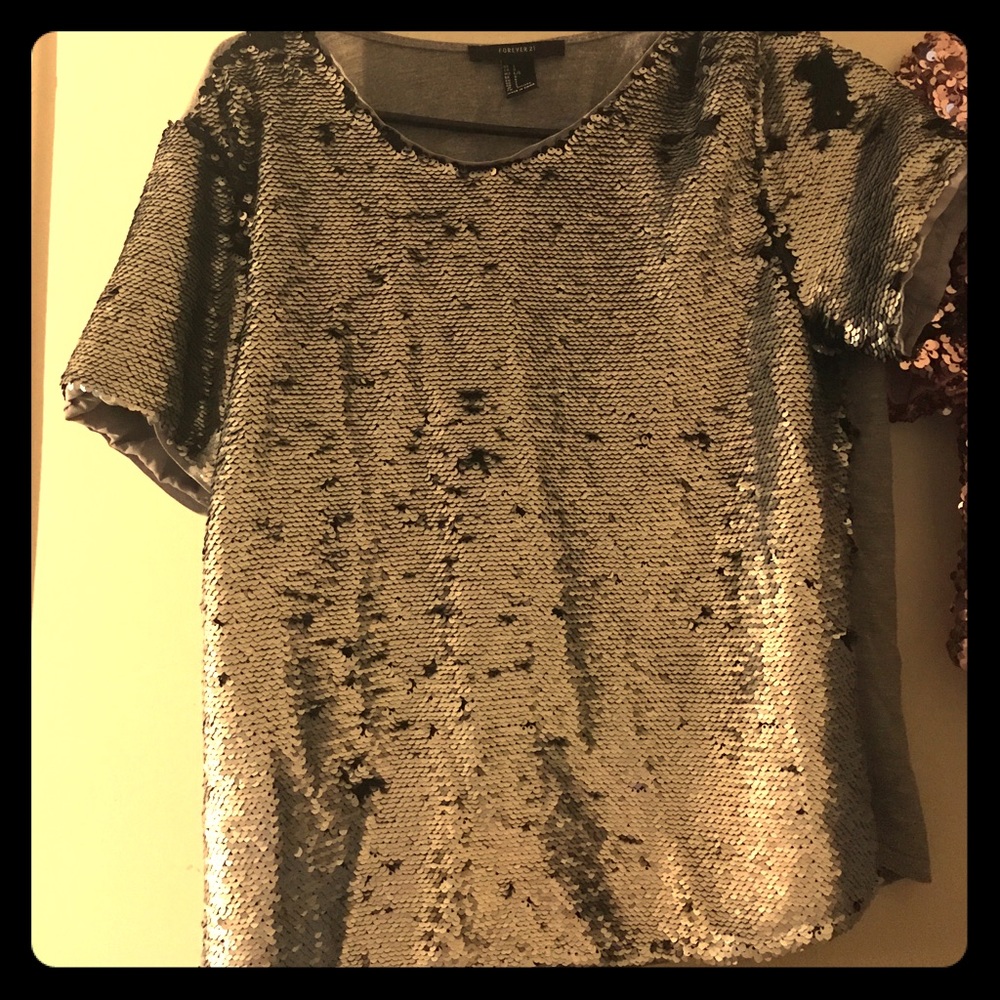 Two beautiful sequin shirts