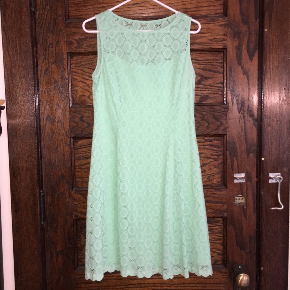 ❌SOLD❌ Light Blue Eyelet Dress