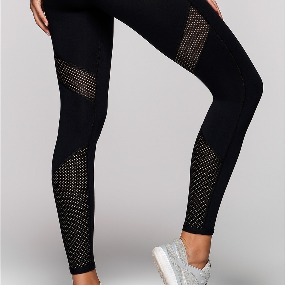 Lorna Jane black, mesh tights