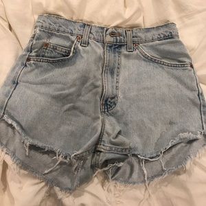 Vintage Levi jean shorts