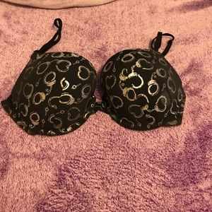 Sexy push-up Handcuff bra