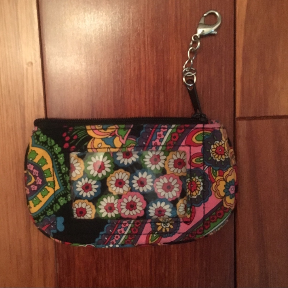 Vera Bradley Zip ID Holder with Keychain