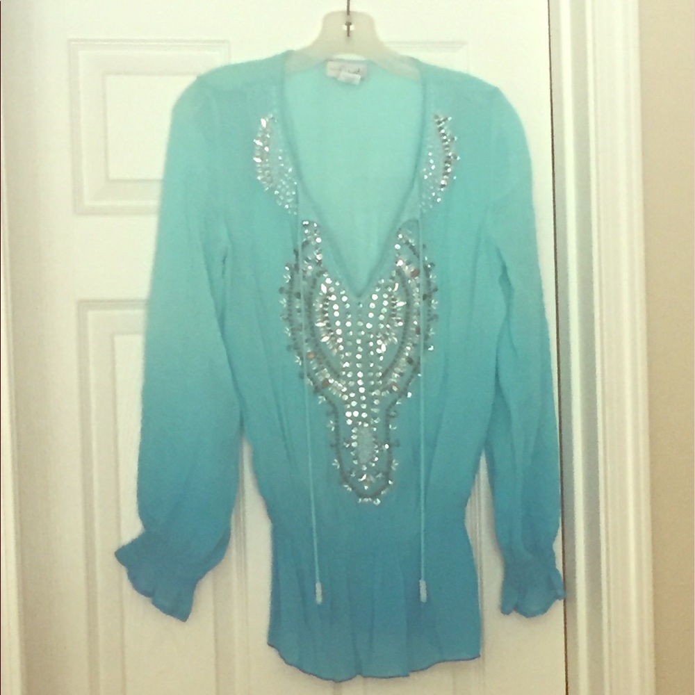 Stunning Ombré Peasant Top from Victoria's Secret.