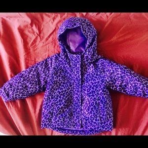 Children's Place purple leopard print jacket