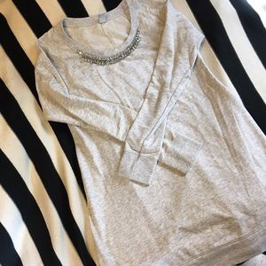Old Navy Maternity tunic with rhinestone neckline