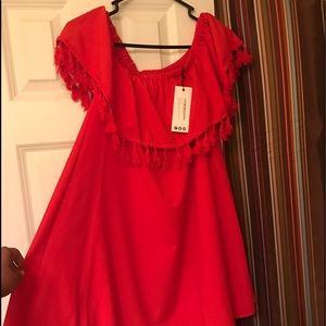 Cute Off the shoulder summer dress above the Knee