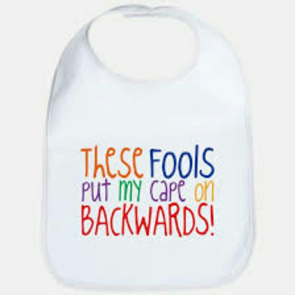 Funny saying baby bib
