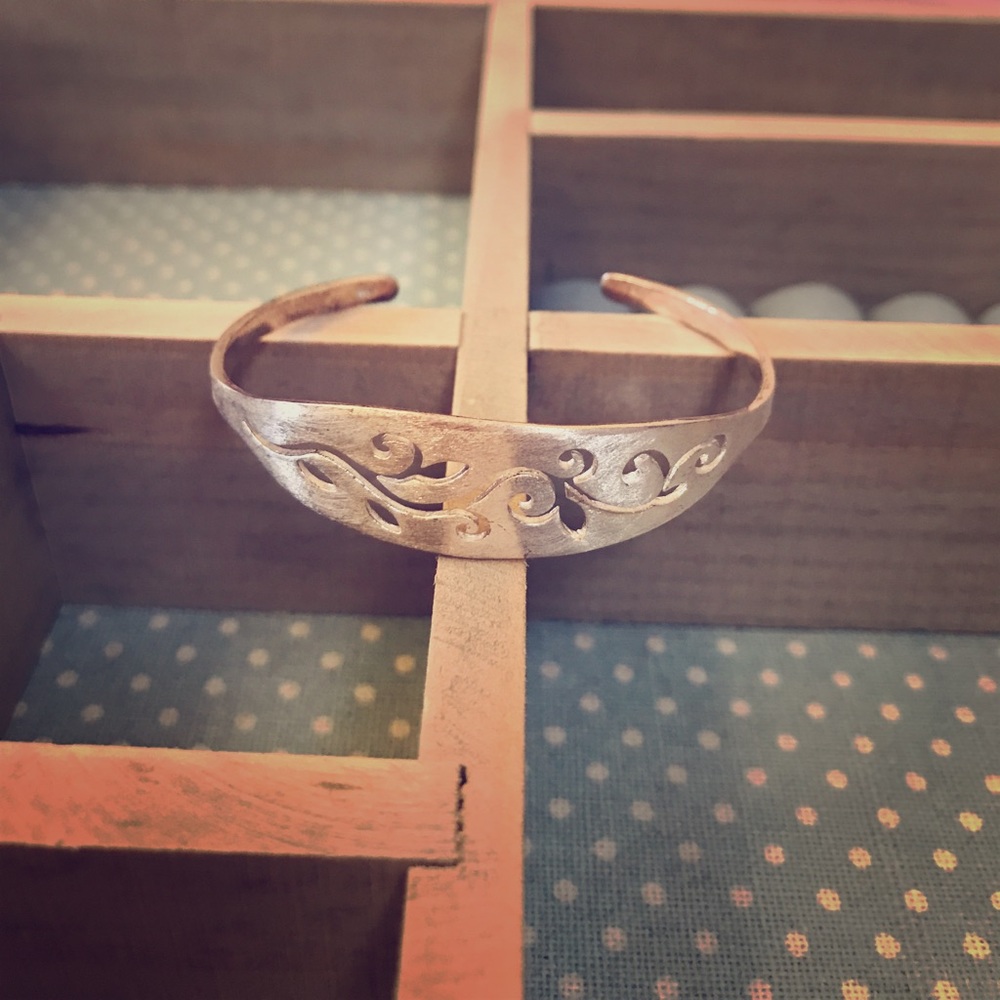Handmade Sterling Silver Open End Bangle