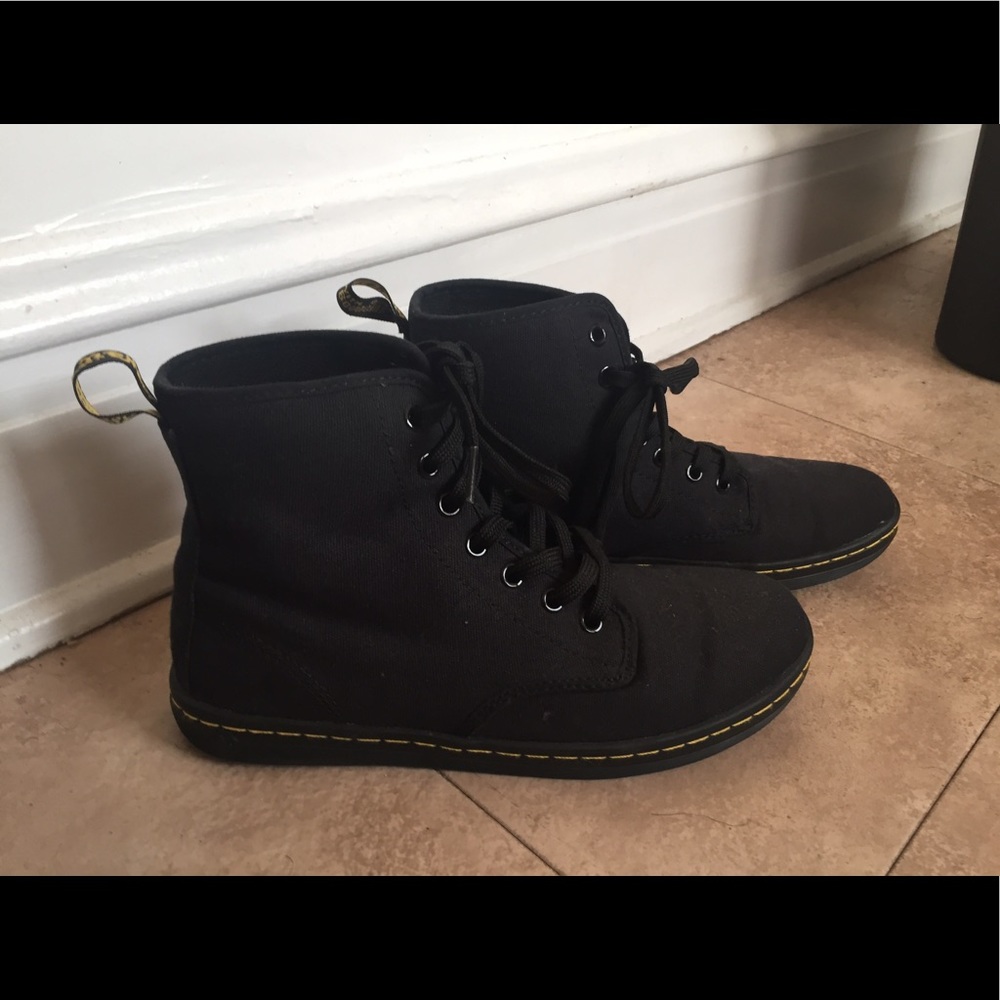 Black Canvas Doc Martens