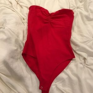 Red bodysuit