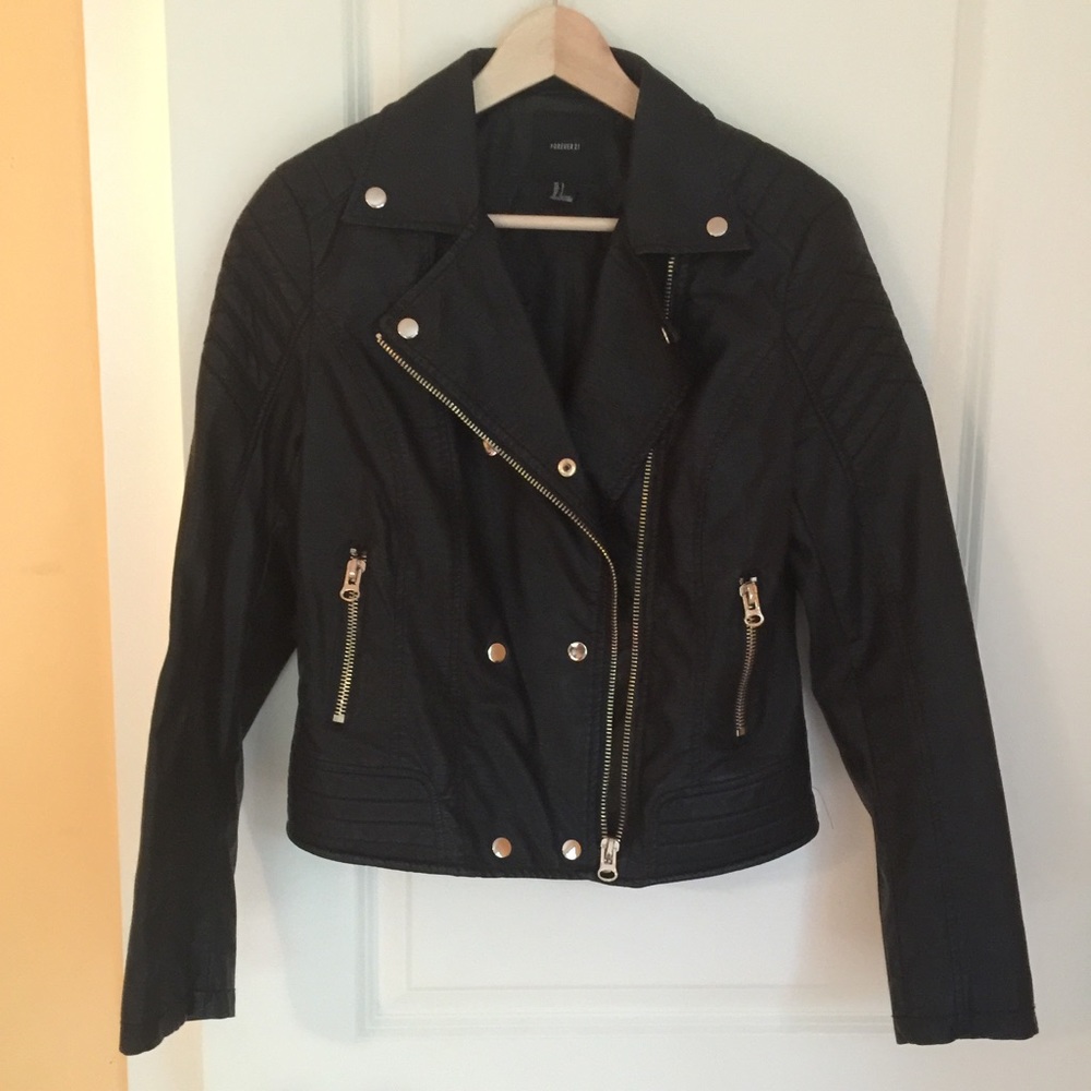 F21 Faux leather jacket