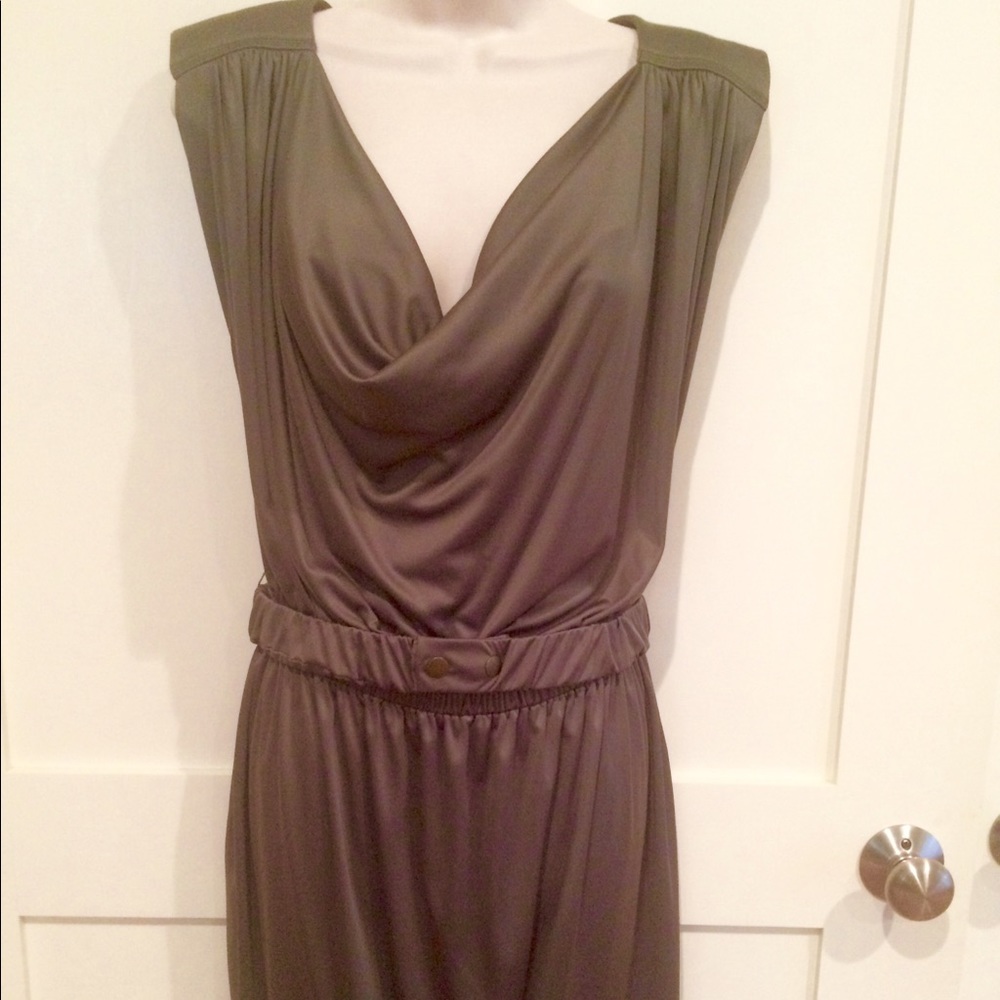 Rachel Roy olive green dress, size M
