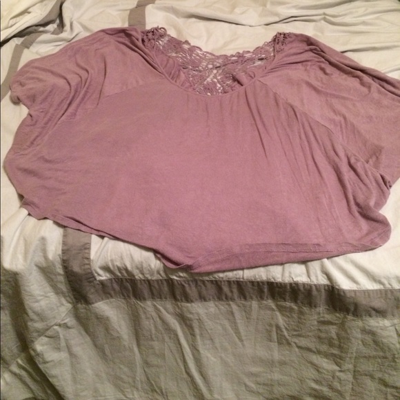 Purple Crocheted Back Top - Picture 1 of 1