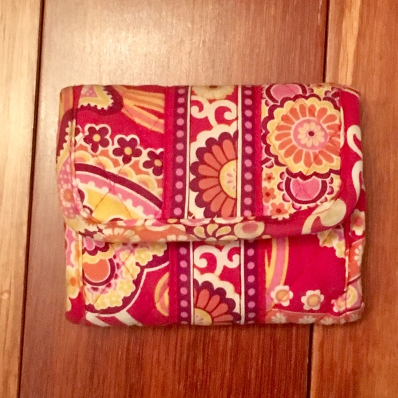 Vera Bradley Handbags - Vera Bradley Retired Print Tri-Fold Small Wallet