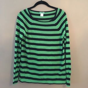 J Crew 100% Cashmere striped sweater