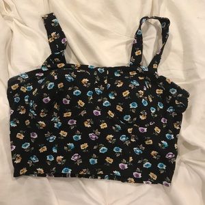 Floral cropped top
