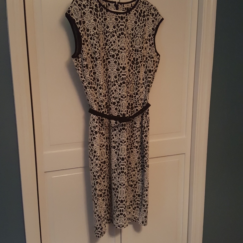 Black and white dress