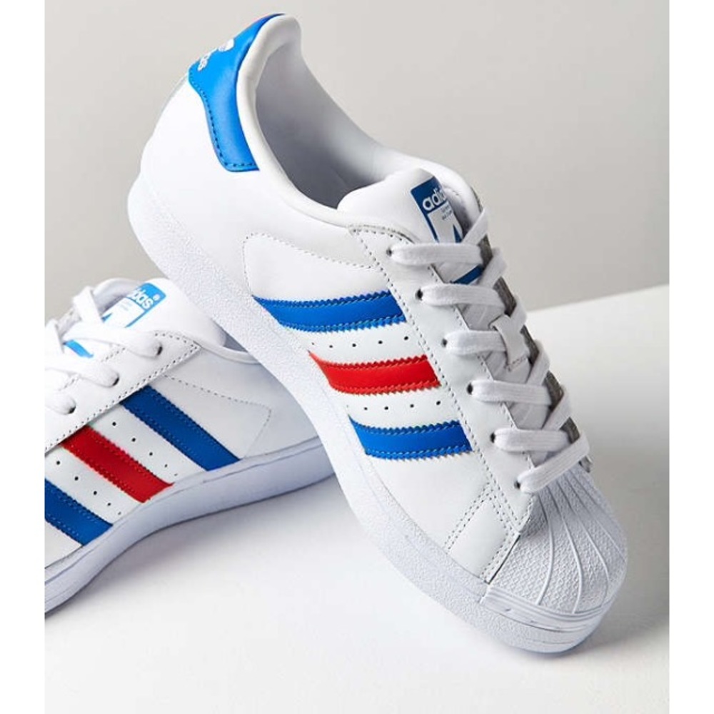 Red white and blue superstars