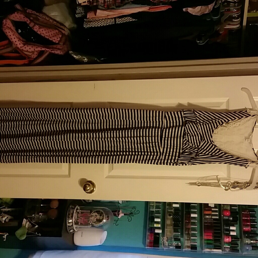 Stripped maxi dress