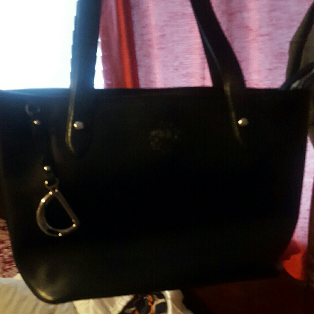 Ralph Lauren black leather purse