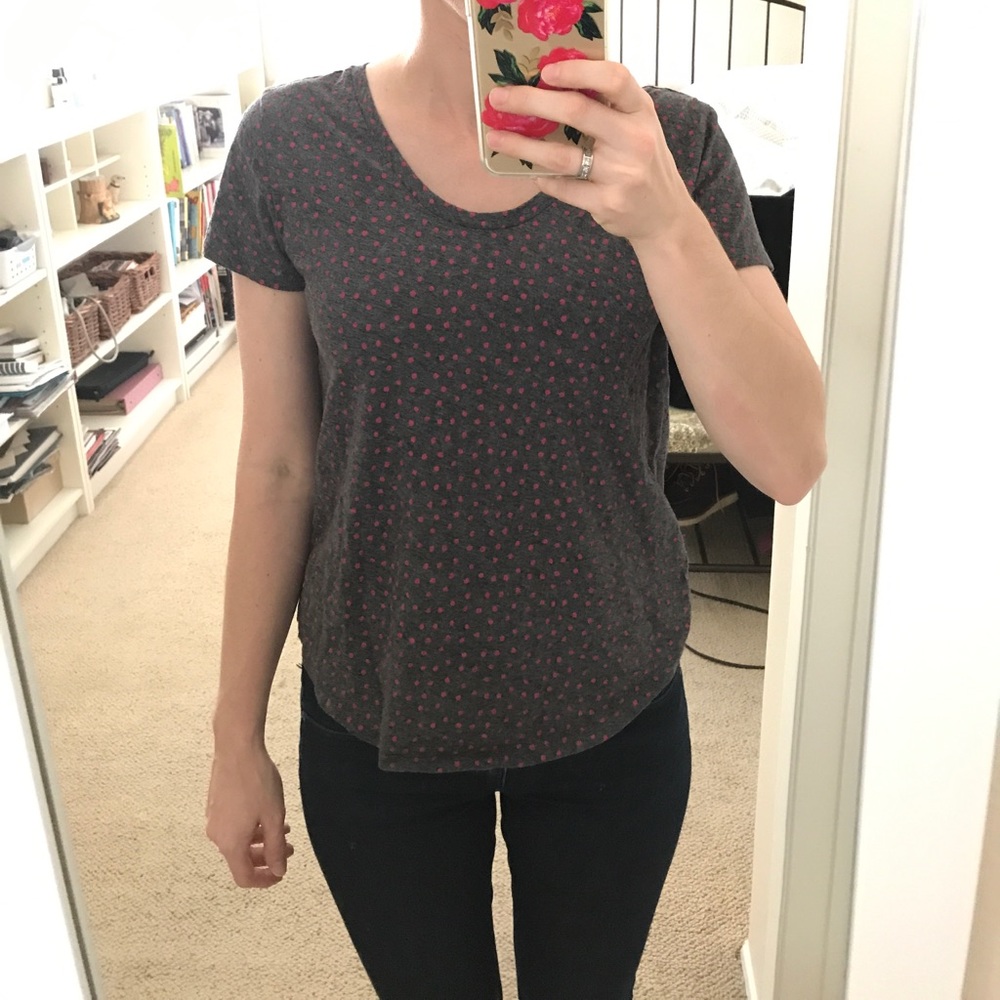 Loft polka dot tshirt