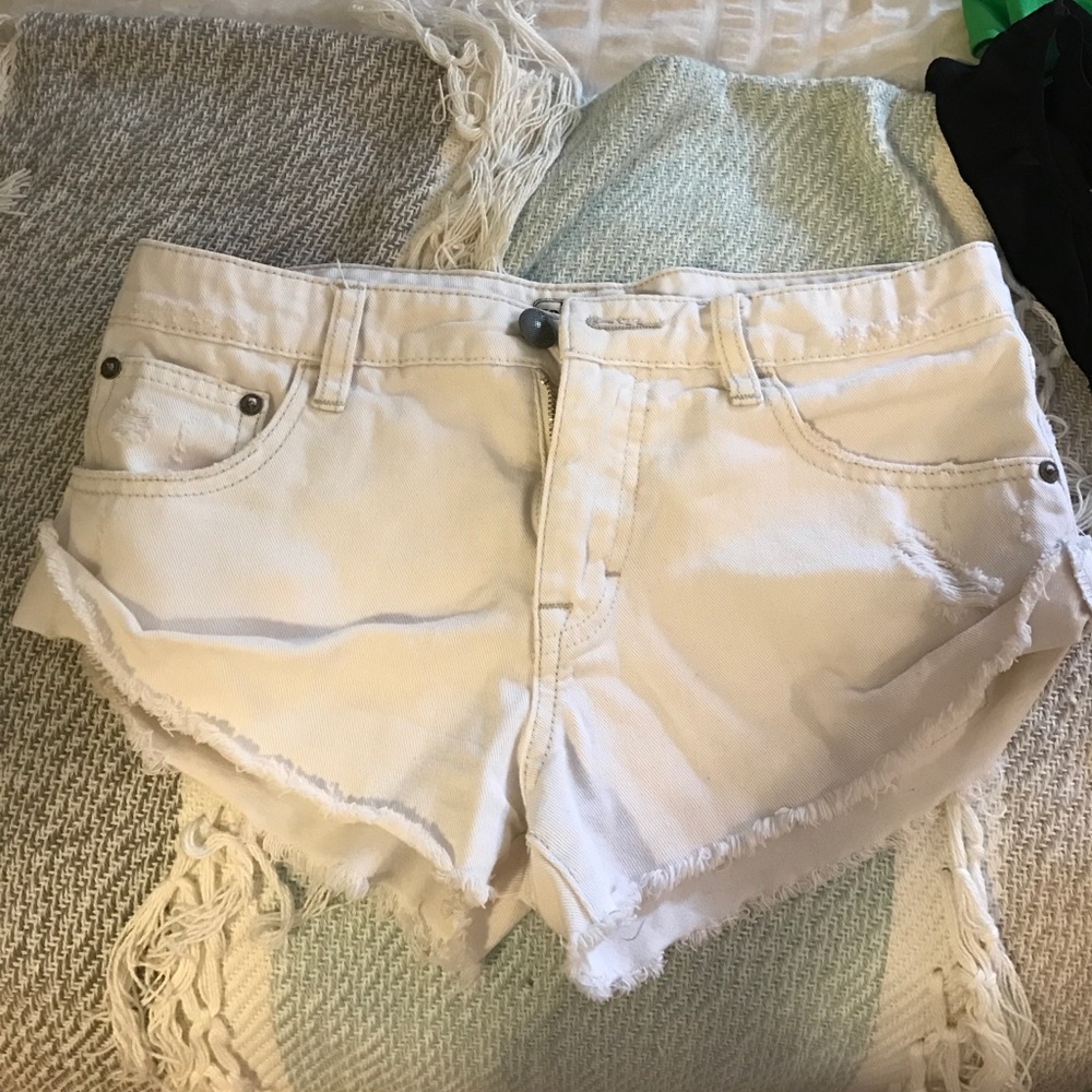 Free people white shorts