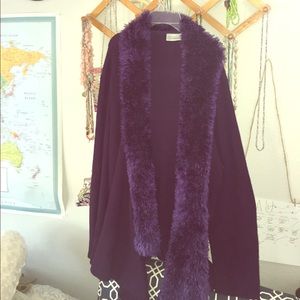 Purple fluffy sweater