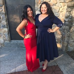 Formal red long dress