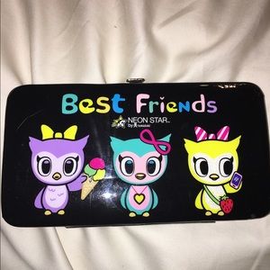 Neon Stars Wallet Clutch