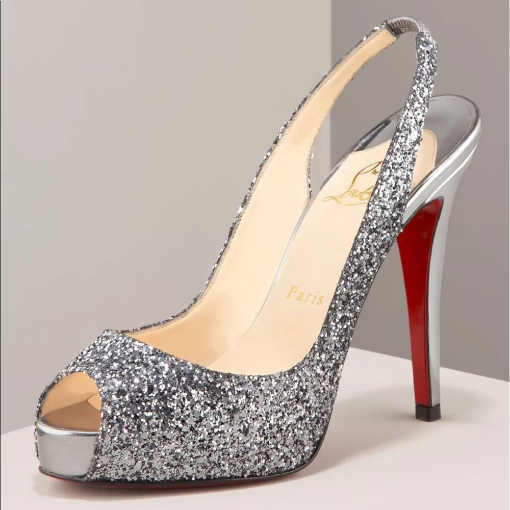 Christian Louboutin sling back pumps 38