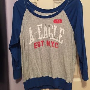 Small American Eagle long sleeve graphic tee