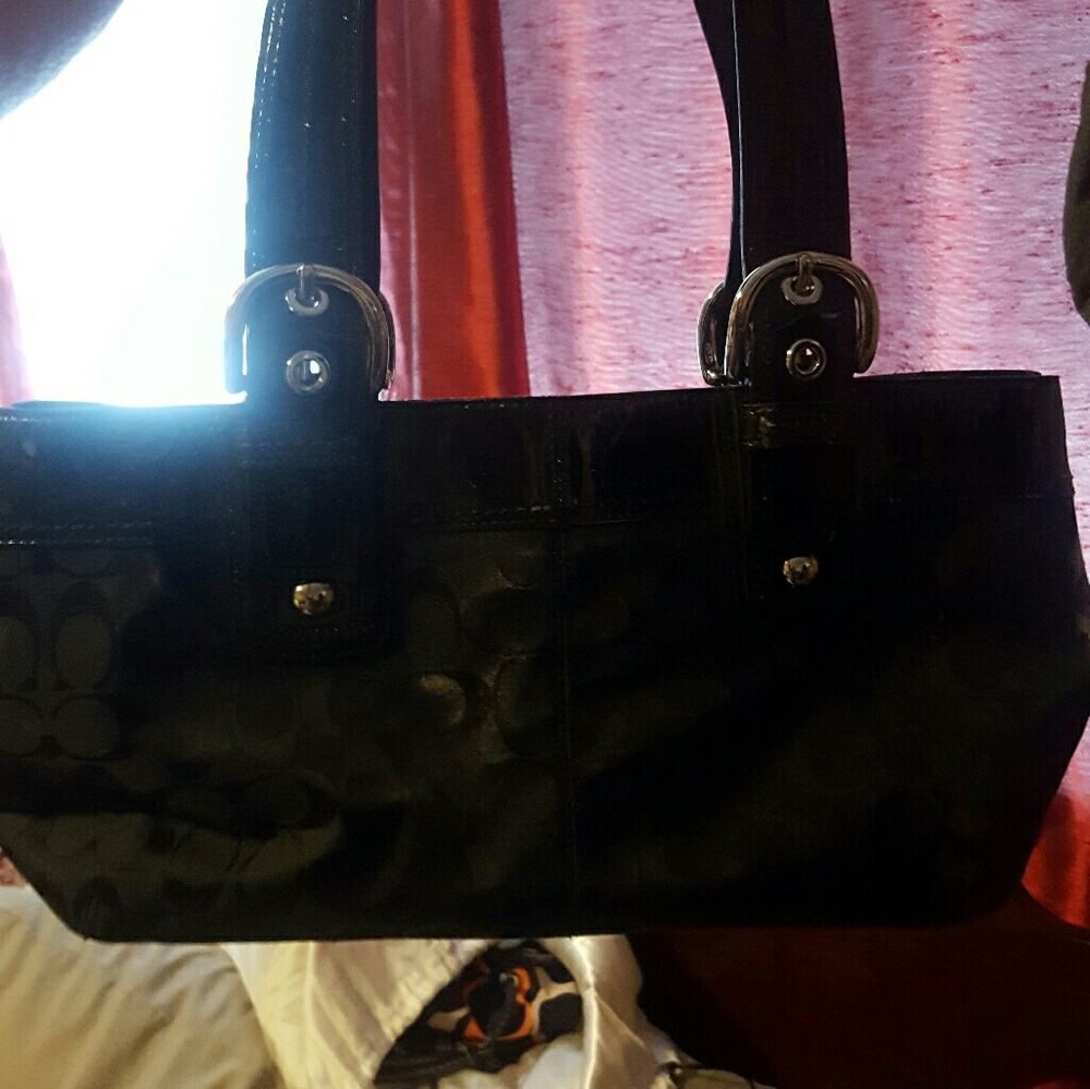 Black coach purse