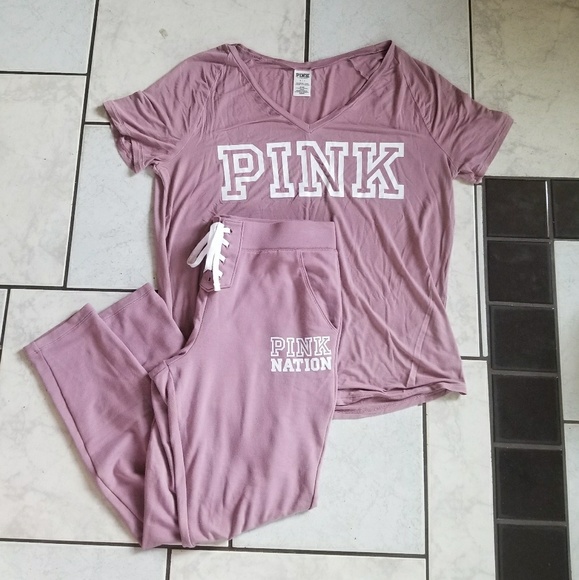 LN, vs pink begonia lace up set - Picture 4 of 7