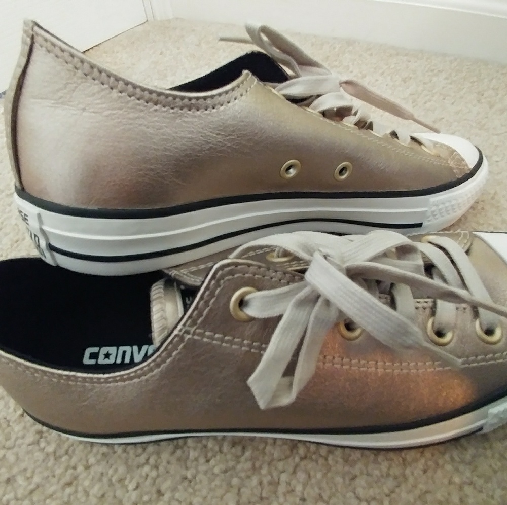 Gold Metallic Converse