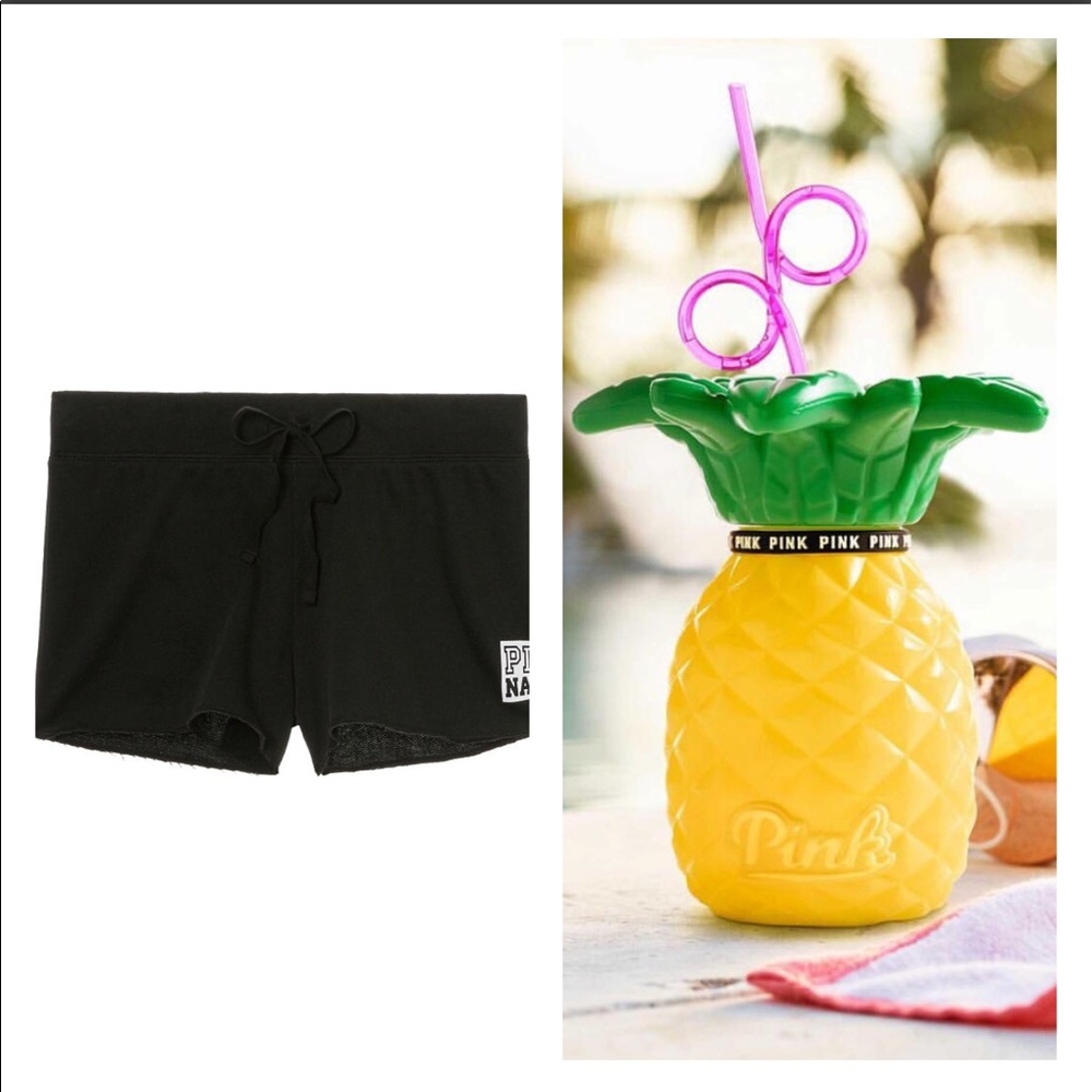 Vs PINK .. Cutoff Short & Colada cup ...