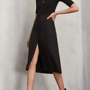 Reformation - Malone Skirt - Black - Size 2