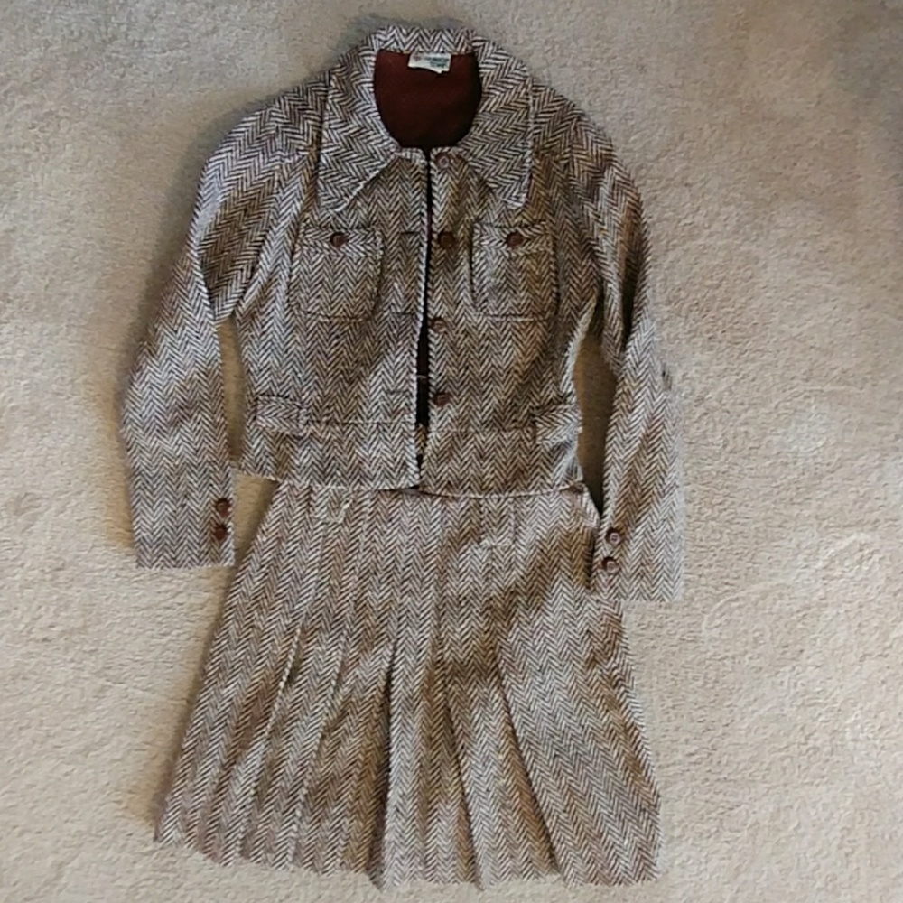 Vintage skirt and blazer **