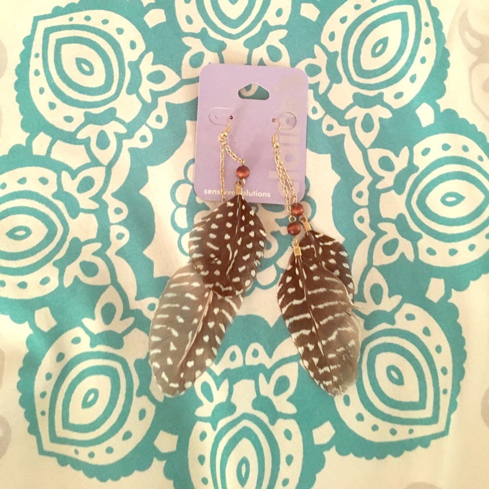Feather Earrings - Picture 1 of 1