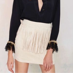 J O A Fringe Skirt