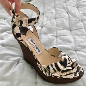 Jimmy Choo leopard print espadrilles