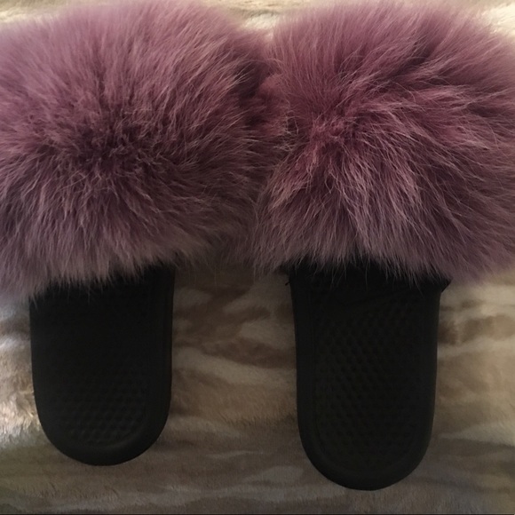 100% Real Fox Fur slippers ((Handmade)) - Picture 4 of 4