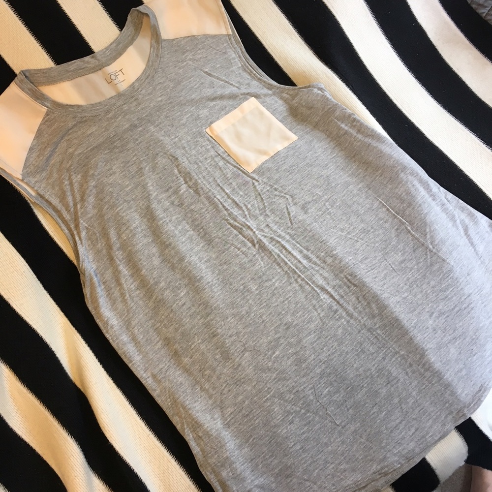 The Loft sleeveless top with sheer pink detail