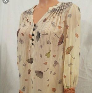 Anthropologie silk blouse