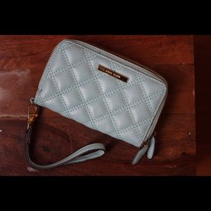 Anne Klein clutch in baby blue.