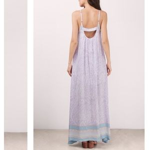 A line Maxi print dress
