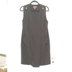 Dana Bachman black dress sz 10 shift career dress