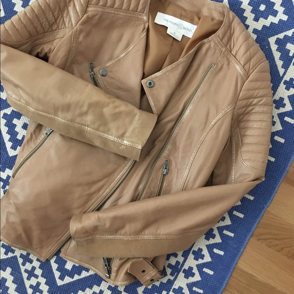 Quilted Leather Moto Jacket