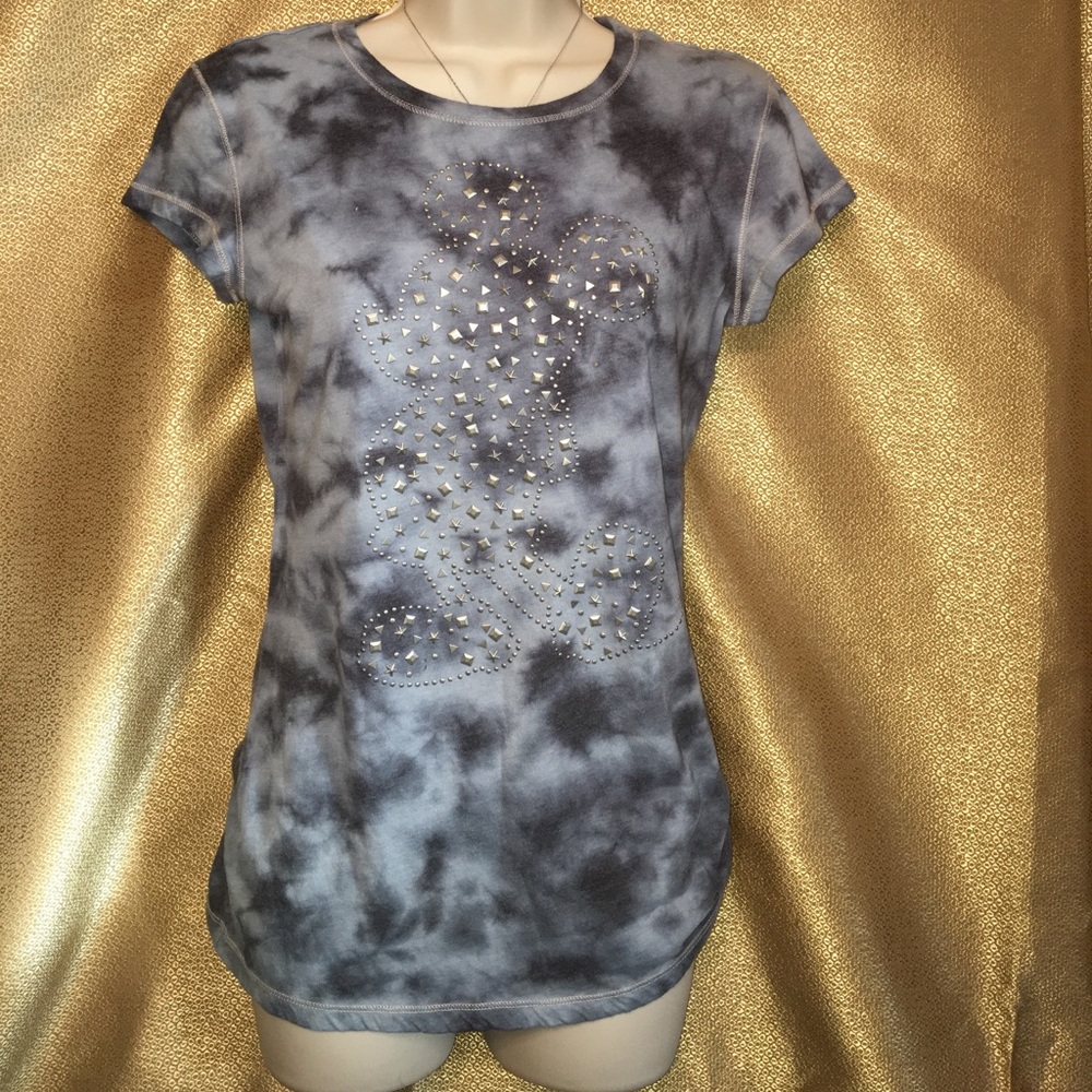 Mickey sequin Disney Tie Dyed Shirt