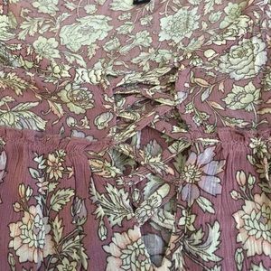 Float pink floral top