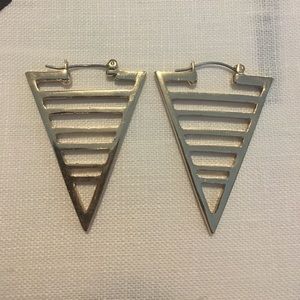 Lila Rice-esque pyramid drop earrings